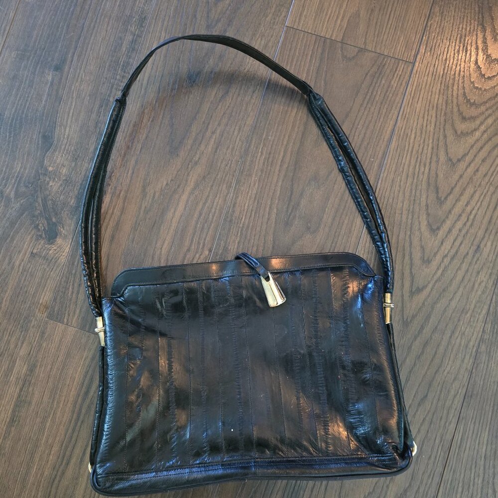 80s Eel skin shoulder bag, Sunco